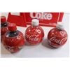Image 3 : (5) Holiday 2010 Full and Empty Coca-Cola Bottles, Coca-Cola 6 x 1L Plastic Carrier - Broken Handle