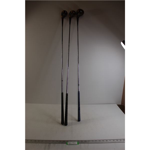 (3) Driver Golf Clubs