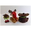 Image 5 : (3) Christmas Reindeer/Moose Decorations