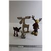 Image 1 : (4) Christmas Moose Decorations