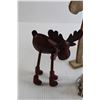 Image 4 : (4) Christmas Moose Decorations