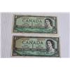 Image 3 : (3) Canadian 1954 $1 Bills
