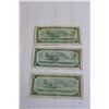 Image 4 : (3) Canadian 1954 $1 Bills