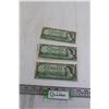 Image 1 : (3) Canadian 1954 $1 Bills