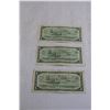 Image 4 : (3) Canadian 1954 $1 Bills
