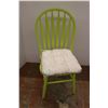 Image 1 : * Green Painted Wooden Chair with Cushion