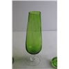 Image 4 : (4) Pieces Vintage Green Glassware