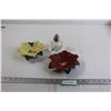 Image 1 : (2) Christmas Poinsettia Dishes, Bunsen Burner Part