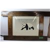 Image 1 : *Wood Framed Panda Bear Print 1988, Artist Robin Wiebe - 26"x40" - Prefer Pick-up of Item