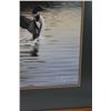 Image 3 : * Wood Framed Loon Print 1994, Artist Kelly - 22"x34"