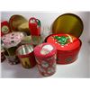 Image 2 : (26) Christmas Tins (3) Christmas Candles-Coasters and Snowman Glass