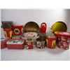 Image 4 : (26) Christmas Tins (3) Christmas Candles-Coasters and Snowman Glass