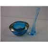 Image 3 : Blue Glass Mortar and Pestle