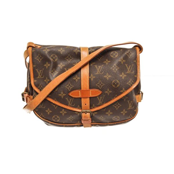 Louis Vuitton Brown Monogram Canvas Saumur 30 Crossbody Bag