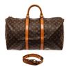 Image 1 : Louis Vuitton Keepall 50 Bandouliere Duffle Bag Brown Monogram Coated Canvas