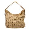 Image 1 : MCM Cream Coated Canvas Visetos Hobo bag