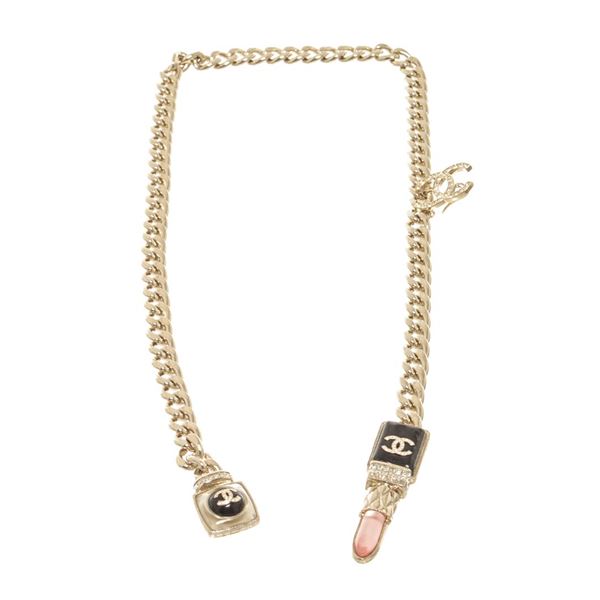 Chanel Gold-tone CC Lipstick Chain