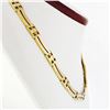 Image 3 : Vintage Chimento 18K Tri Color Gold 1.05 ctw Diamond 15" Collar Choker Necklace