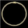 Image 7 : Vintage Chimento 18K Tri Color Gold 1.05 ctw Diamond 15" Collar Choker Necklace