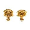Image 3 : Chanel CC Disc Earring Earrings Gold Plated Metal