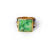 Image 1 : A Fine Multicolored Jadeite & Diamond Ring by Carlo Rici