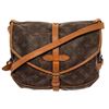 Image 1 : Louis Vuitton Saumur 30 Crossbody Brown Monogram Coated Canvas