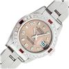 Image 1 : Rolex Ladies Quickset Salmon Arabic & Ruby Diamond Datejust 26MM