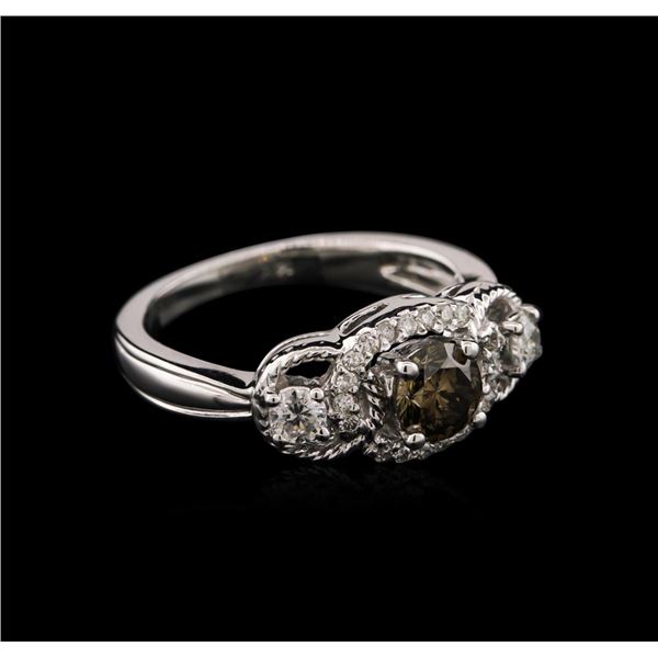 14KT White Gold 0.87 ctw Diamond Ring