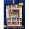Image 1 : FRAMED CALGARY FLAMES 1988-89 STANLEY CUP CHAMPIONS TEAM PHOTO & OPC HOCKEY CARDS