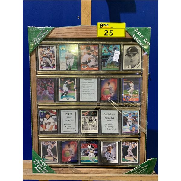Collection Able Card FRAMED SPORTS CARD SHOWCASE WITH ASSORTED BASEBALL CARDS - Able Auctions