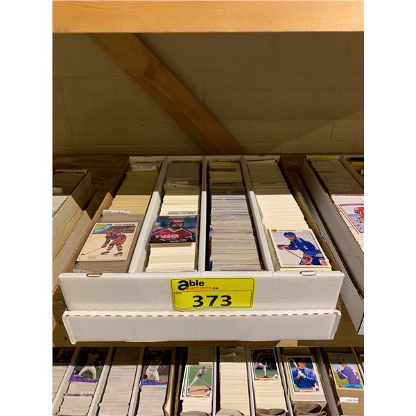 BOX OF ASSORTED HOCKEY CARDS