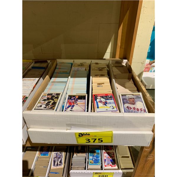 BOX OF ASSORTED HOCKEY CARDS