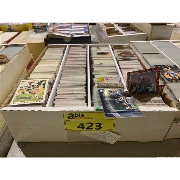 BOX OF ASSORTED FOOTBALL CARDS