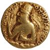Image 1 : Huvishka Gold Dinar Coin of Kushans of Pharro type.