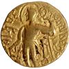 Image 1 : Kacha type Gupta Dynasty Extremely Rare Gold Dinar Coin of Samudragupta.
