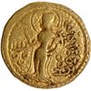 Image 2 : Kacha type Gupta Dynasty Extremely Rare Gold Dinar Coin of Samudragupta.