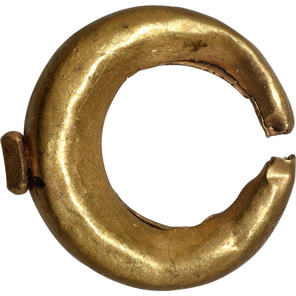 Gold Lunar Moon Pendent of Roman  Period.