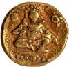 Image 1 : Balakrishna seated Gold Half Varaha Coin of Krishnadevaraya of Vijayanagara Empire.