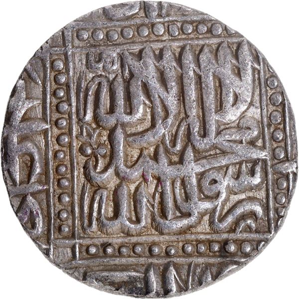 Agra Dar-ul-khilafa Mint, Silver Rupee AH 982 Coin of Akbar.