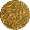 Image 2 : Gem Quality Gold Mohur Coin of Aurangzeb Alamgir of  Golkonda Mint.
