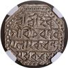 Image 1 : Scarce Date Saka Era 1682, Assam Kingdom Rajeswar Simha Silver Rupee Coin.