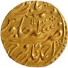 Image 2 : Extremely Rare Bangash Nawabs, Ahmadnagar Farukhabad Mint, Gold Mohur Coin, Broad Flan.