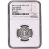 Image 3 : Travancore Silver Half Rupee Coin of Bala Rama Varma II with ME 1114.