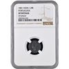 Image 3 : NGC Graded Silver One Eighth Rupia Coin of Luiz I of Indo Portuguese  of 1881 AD.