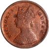 Image 2 : Scarce Copper Half Pice Coin of Victoria Queen of Calcutta Mint of 1862.
