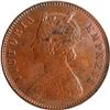 Image 2 : Rare Grade 1883 Copper One Quarter Anna Coin of Calcutta Mint of Victoria Empress.