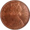 Image 2 : Copper One Quarter Anna Coin of Victoria Empress of Calcutta Mint of 1897.