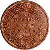 Image 1 : Bronze One Quarter Anna Coin of King Edward VII of Calcutta Mint of 1910.