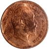 Image 2 : Bronze One Quarter Anna Coin of King Edward VII of Calcutta Mint of 1910.