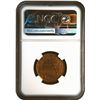 Image 4 : Rare NGC MS 66 RD Bronze One Quarter Anna Coin of King George V of Bombay Mint of 1927.